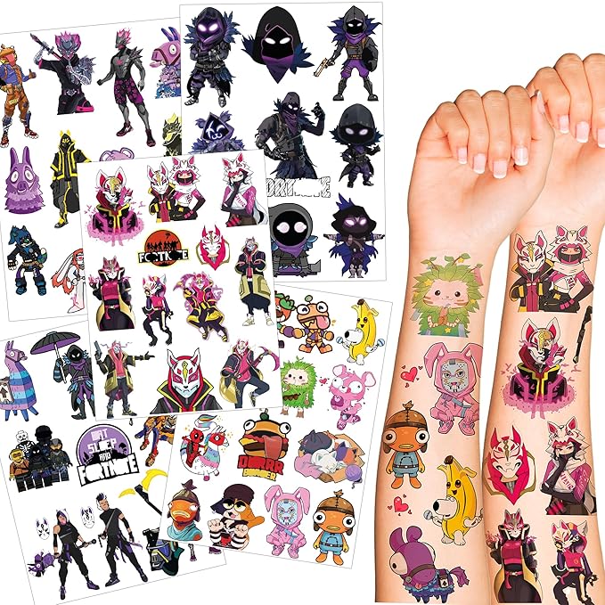 Temporary Tattoos Sticker for Christmas, Birthday, Concert, Temporary B (Game)