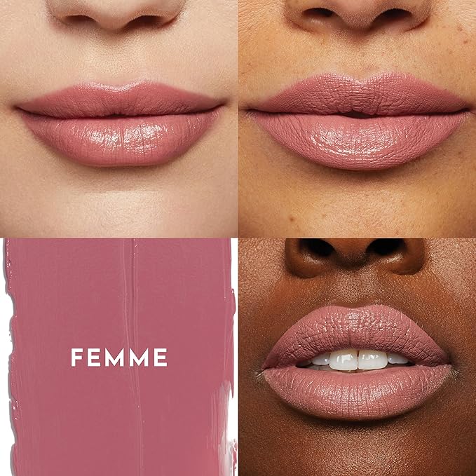 Lawless Forget the Filler Lip-Plumping Line-Smoothing Satin Cream Lipstick - Femme - Natural Ingredients Smooth and Hydrate Lips for a Plumper, Fuller Look - 3.7g