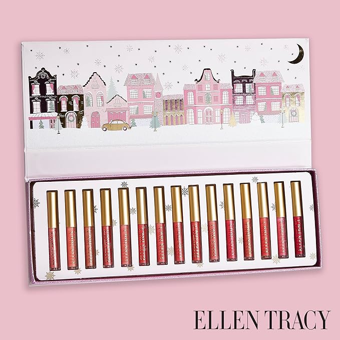 ELLEN TRACY 15-Piece Embossed Lip Gloss Collection and Luxuriously Gorgeous