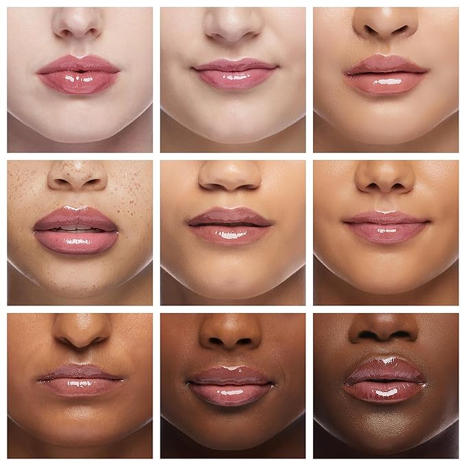 Ruby Kisses Lip Gloss Butter Bomb Gloss Non-Sticky Lip Gloss Vitamin E Natural Nude Lip Makeup - 7.8mL (0.26 US fl.oz) (Play, Boy)