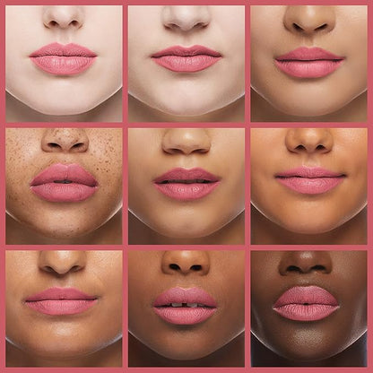 Palladio Herbal Lipstick, Rich Pigmented and Creamy Lipstick, Infused with Aloe Vera, Chamomile & Ginseng, Prevents Lips from Drying, Combats Fine Lines, Long Lasting Lipstick, Petal Pink