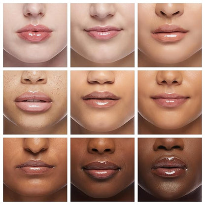 Ruby Kisses Lip Gloss Butter Bomb Gloss Non-Sticky Lip Gloss Vitamin E Natural Nude Lip Makeup - 7.8mL (0.26 US fl.oz) (Fairy)