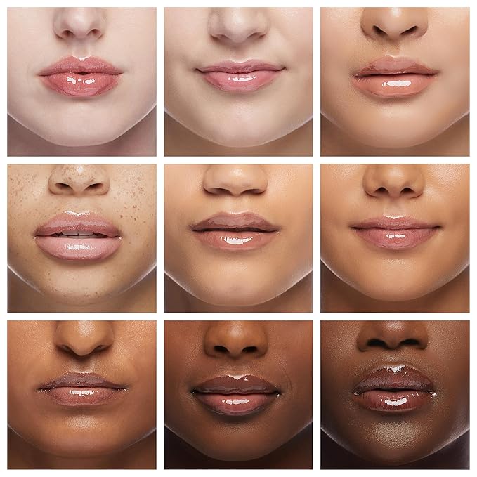 Ruby Kisses Lip Gloss Butter Bomb Gloss Non-Sticky Lip Gloss Vitamin E Natural Nude Lip Makeup - 7.8mL (0.26 US fl.oz) (Babydoll)