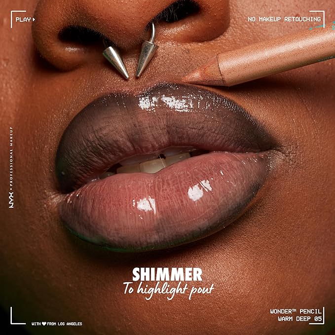 NYX PROFESSIONAL MAKEUP Wonder Pencil, Multi-Use Micro Highlighter Warm Deep