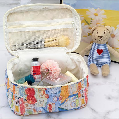 Pazimiik cotton makeup bag for