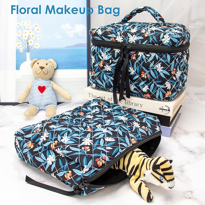 Pazimiik cotton makeup bag for