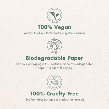 EcoTools Good Tan Body + Face Self-Tan Blending Brush, Kabuki Brush For Applying Self Tanner, Sunless Tanner Blending Brush, Eco Friendly Self Tanning Brush, Vegan, & Cruelty Free, 1 Count