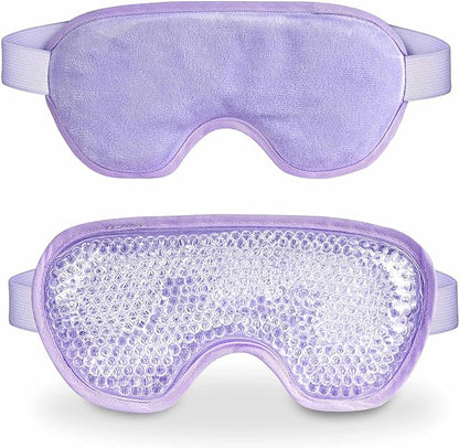 Cooling eye mask with gel