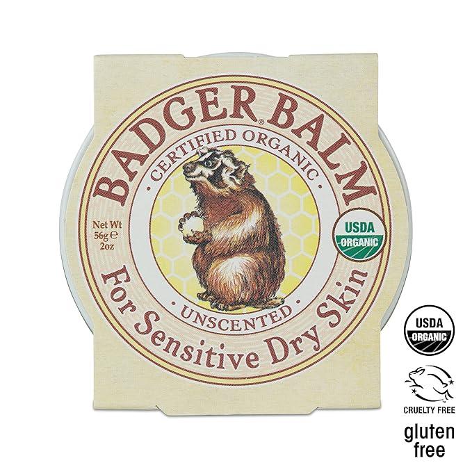 Badger - Unscented Dry Skin Balm,