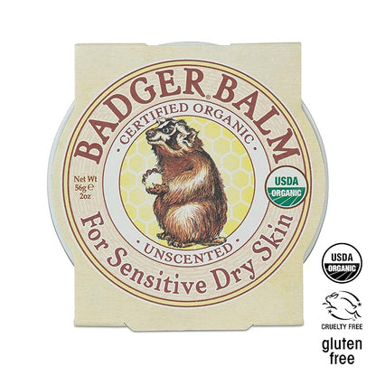 Badger - Unscented Dry Skin Balm,