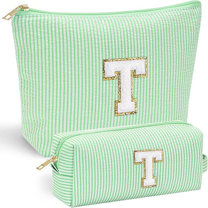 Yoolife initial makeup bag for