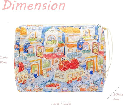 Pazimiik cotton makeup bag for