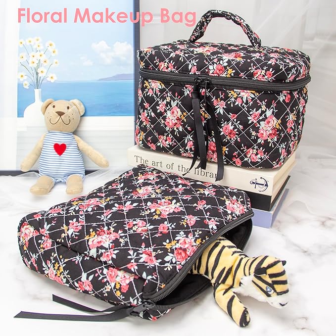 Pazimiik cotton makeup bag for