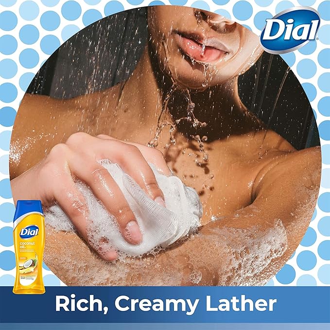 Dial Body Wash Coconut Oil, 3