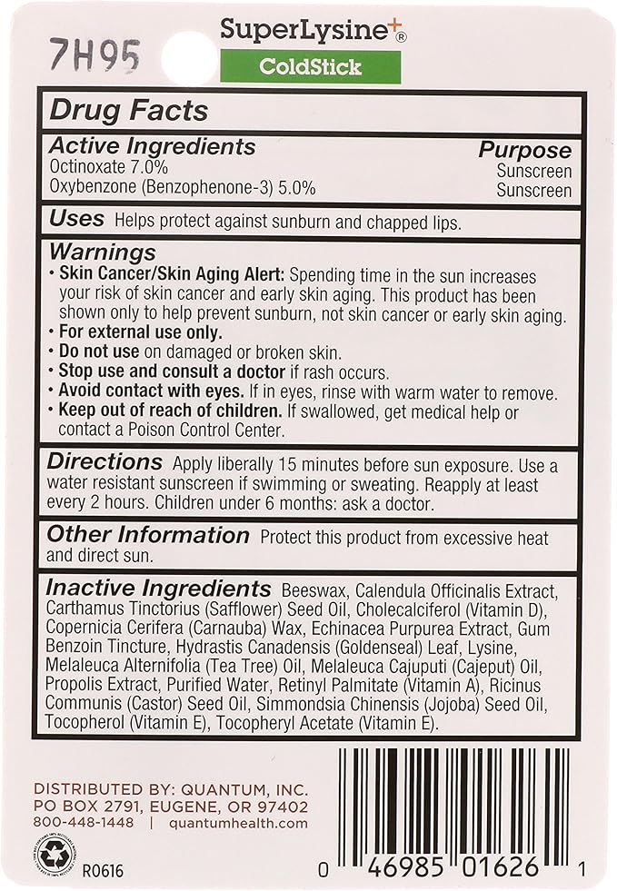 Quantum Super Lysine + ColdStick Lip