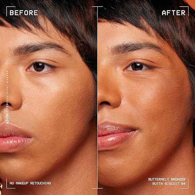 NYX PROFESSIONAL MAKEUP Matte Buttermelt Bronzer, Longwear Face Butta Biscuit