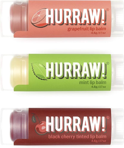 Hurraw! Grapefruit, Mint, Black Cherry Tinted Palm