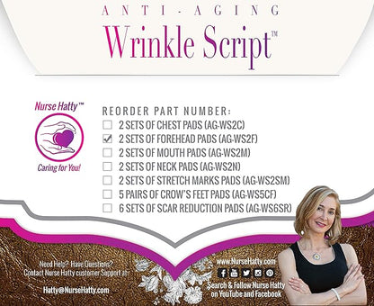 Nurse Hatty® Anti-aging Wrinkle Script Forehead