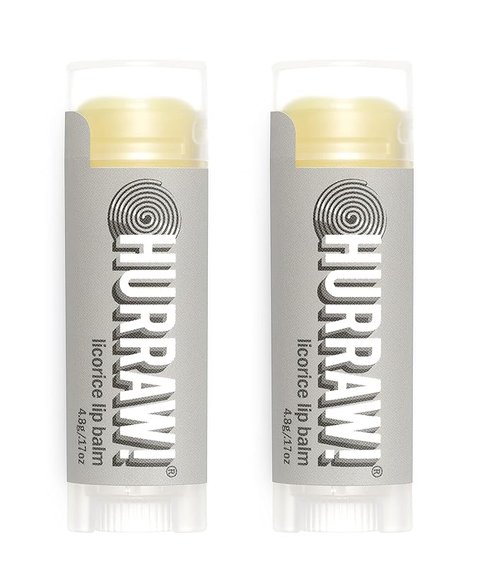 Hurraw! Licorice Lip Balm, 2 Pack: Palm