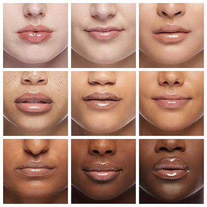 Hydrating Lip Oil for Women, Glossy Lip Color, Transparent Lip Gloss for Nourishing Lip and Make Lip Full, Moisturizing Liquid Tinted Lip Balm for Lip Care, 0.2oz (Soft Pink #001)