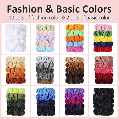 Velvet Hair Scrunchies - 60
