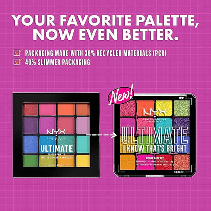 NYX PROFESSIONAL MAKEUP, Ultimate Shadow Palette, Eyeshadow Palette