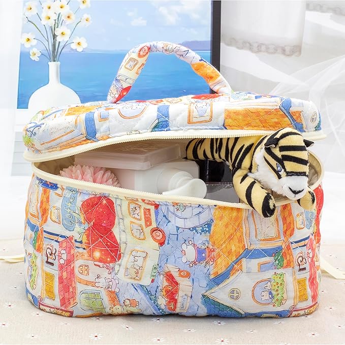 Pazimiik cotton makeup bag for