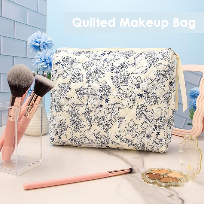 Pazimiik cotton makeup bag for