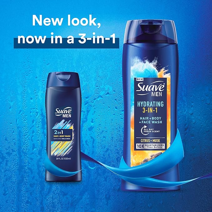 Suave Men Body Wash Variety 2-Pack