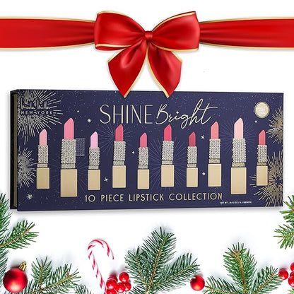 Nicole Miller 10PC Lipstick Collection with Gold & Gold