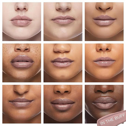 Pure Cosmetics Pure Illumination Lip Gloss - LED-lit Applicator w/Side Mirror - Non-Sticky, Moisturizing & Hydrating Lip Glosses - Soothes & Heals Dried Chapped Lips (In the Buff)