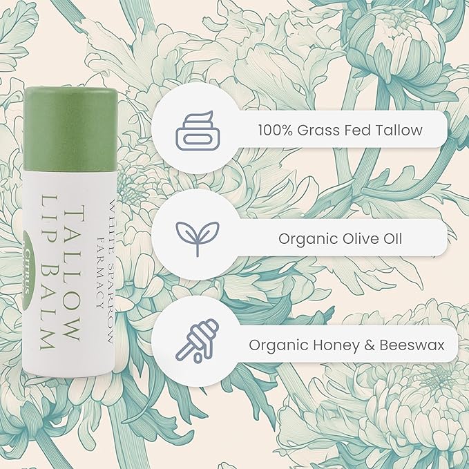 Organic Tallow Lip Balm (Citrus Bouquet)