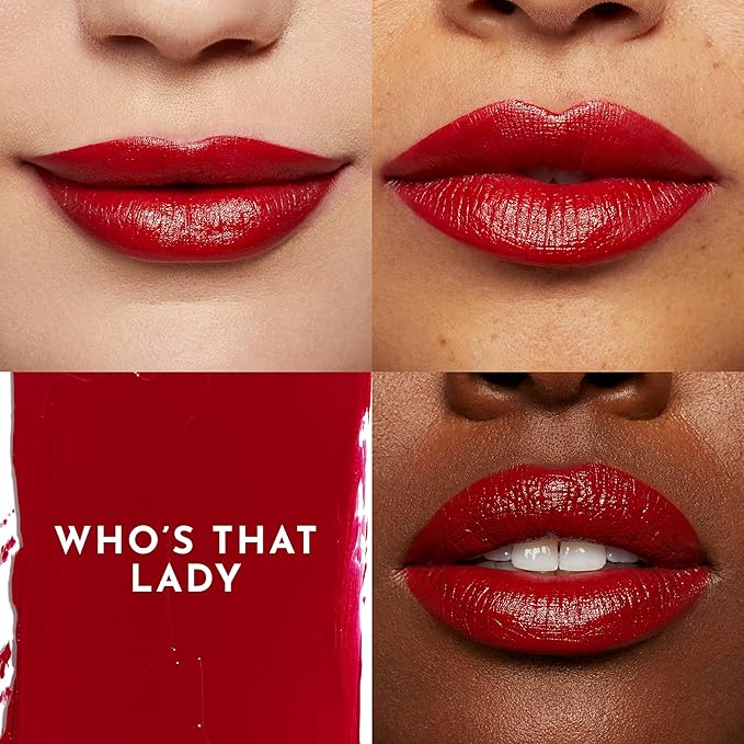 LAWLESS Forget the Filler Lip-Plumping Line-Smoothing Satin Cream Lipstick - Who's That Lady - Natural Ingredients Smooth and Hydrate Lips for a Plumper, Fuller Look - 3.7g