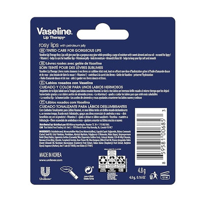 Vaseline Lip Therapy Care Rosy, Fast-Acting