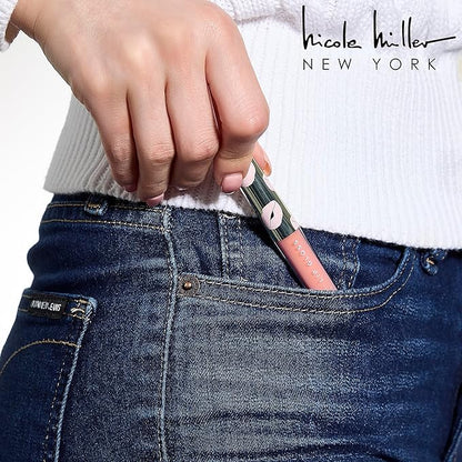 Nicole Miller Lip Gloss Collection, 4 Count (Pack of 1), Better Not Pout Nude