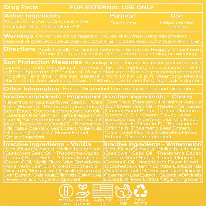 4-Pack Variety SPF 15 Lip Balm