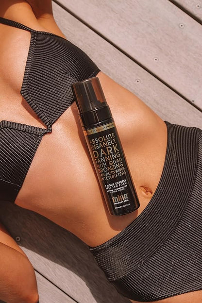 MineTan Holiday Bronze Self Tanning Gift Set - Stocking Stuffer for Her, Gift for Her, Beauty Lovers, Sunless Tanning Bundle, Travel Sized Self Tan for Body, Self Tan for Face