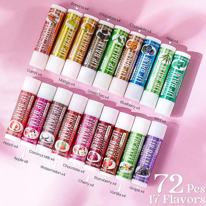 72 Pcs Lip Balm Bulk Lips