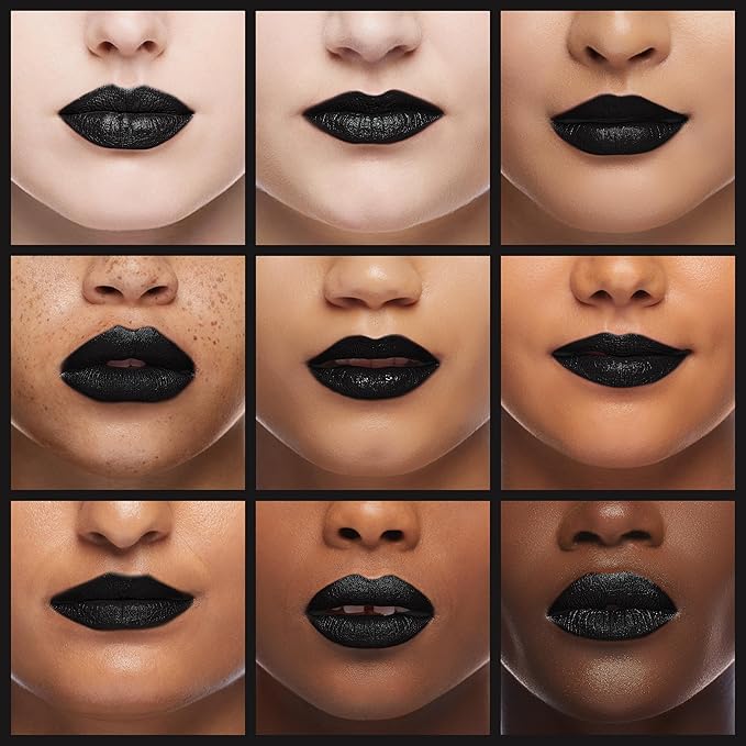 Oulac Matte Liquid Black Lipstick for Women Halloween, Highly Pigmented Color Lip Stain with Creamy Formula, Long Lasting, Waterproof, Vitamin E, Vegan, Cruelty-Free, M23