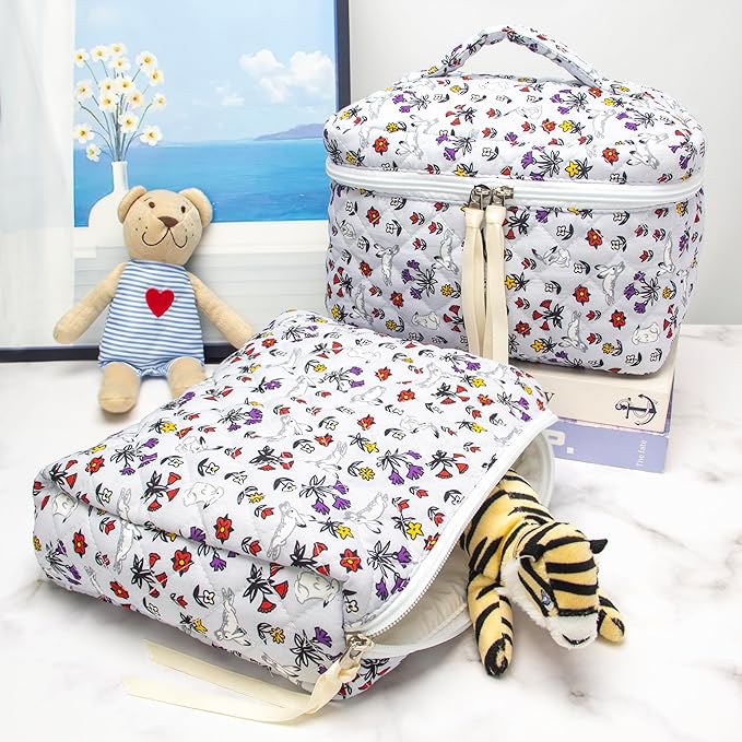 Pazimiik cotton makeup bag for