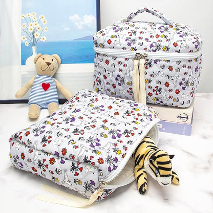 Pazimiik cotton makeup bag for