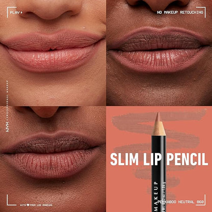 NYX PROFESSIONAL MAKEUP Slim Lip Pencil, Long-Lasting Creamy Lip