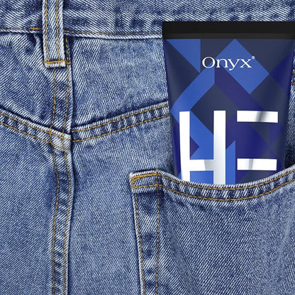 Onyx HE Tanning Lotion for Men - Indoor Tanning Accelerator with Bronzer - Mens Tanning Lotion for Quick & Dark Tan - Bronzing Lotion with Skin Firming, Muscle Bronzing Complex, & Moisturizing Formula