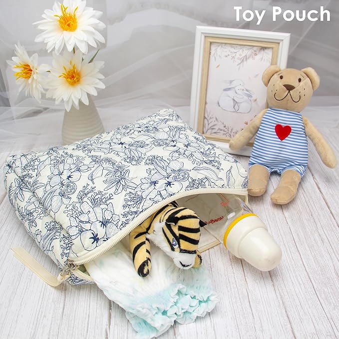 Pazimiik cotton makeup bag for