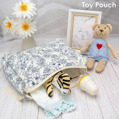 Pazimiik cotton makeup bag for