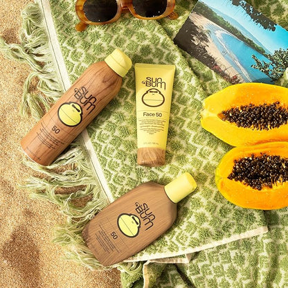 Sun Bum Original SPF 50 Sunscreen Face Lotion | Vegan Broad Spectrum with Vitamin E, 3 oz