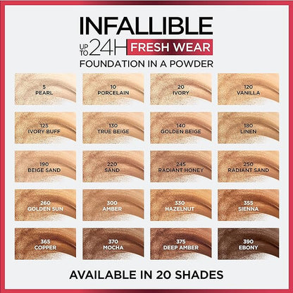 L'Oreal Paris Makeup Infallible Fresh Wear Foundation in Beige, . 0.31 oz