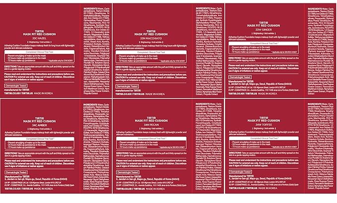 TIRTIR Mask Fit Red Cushion Foundation *Trial Kit* Coverage, Semi-Matte