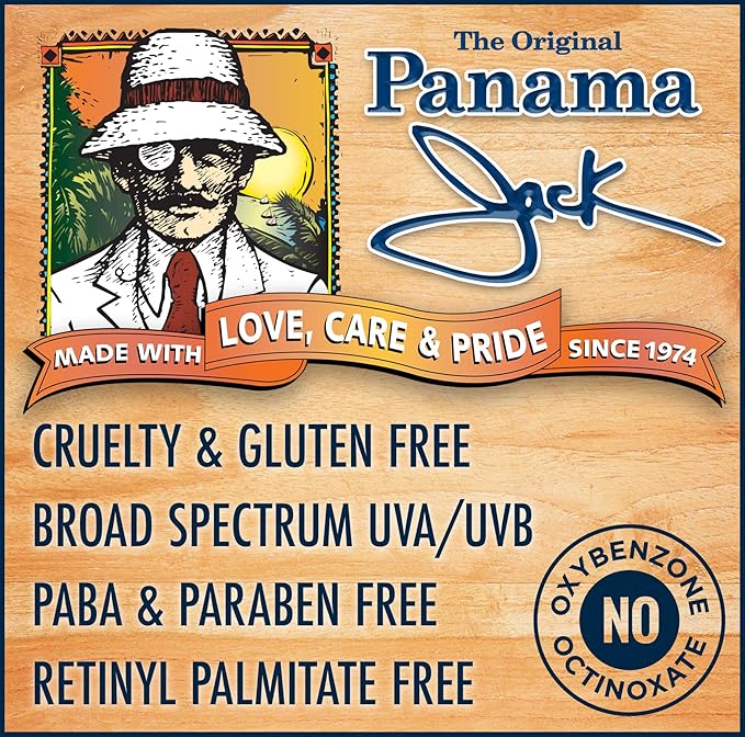 Panama Jack Sunscreen Suntan Lotion - SPF 15, Broad Spectrum UVA/UVB Protection, PABA, Paraben, Gluten & Cruelty Free, 6 FL OZ (Pack of 6)