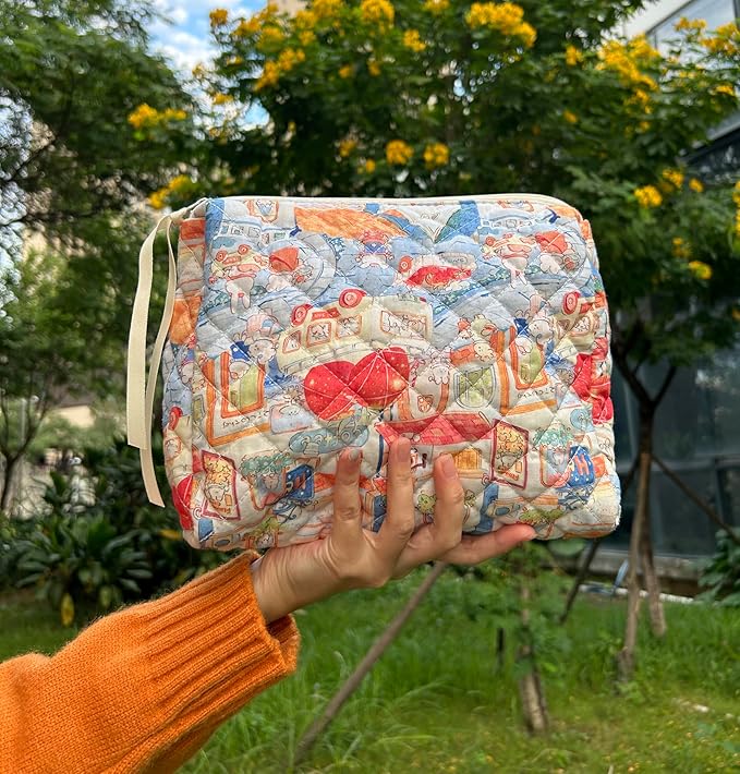 Pazimiik cotton makeup bag for